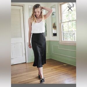 Quince Washable Silk Skirt NWT
